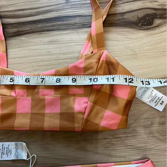🆕 L * SPACE   SEAESTA SEASIDE GINGHAM WOMEN'S TWO PIECE SWIMSUIT / JESS TOP - Picture 8 of 11